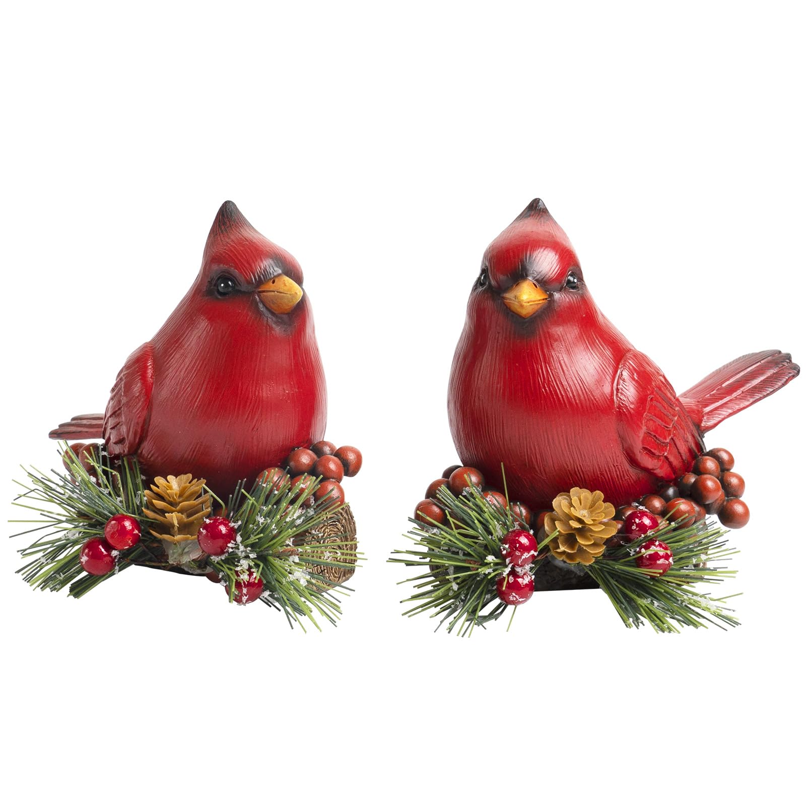 Amazon.com: Bechivie 2 Pcs Cardinal Christmas Decor, Resin Red